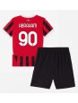 AC Milan Tammy Abraham #90 Hjemmedraktsett Barn 2024-25 Korte ermer (+ bukser)